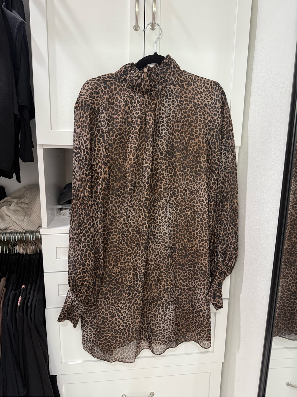 Leopard Print Frame dress